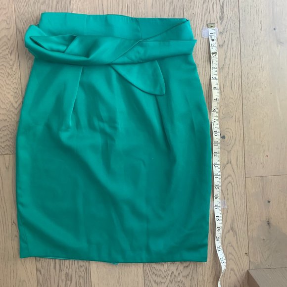 Jacob Made in 🇨🇦 Green Skirt Lined Back Zip 0 - Picture 6 of 6
